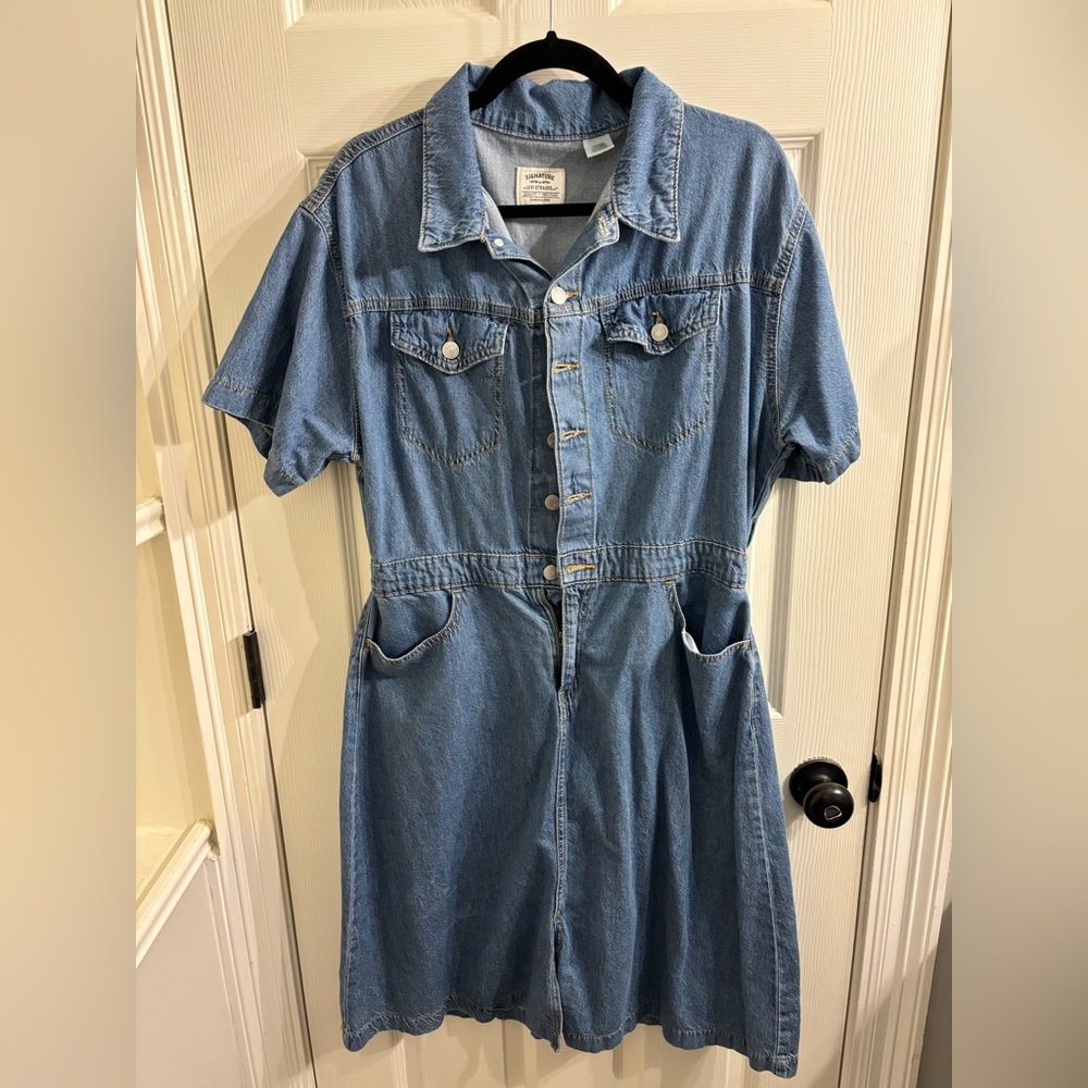 Signature by Levi Strauss Light Blue Denim Dress